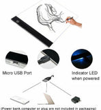 Three-speed Dimming A4 Copy LED Cartoon Transparent Copy Table Luminous Drawing Board USB Cable