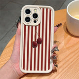 Printed Minimalist Niche Striped Phone Case
