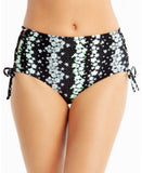 California Waves Juniors High-Waist Bikini Swim Bottom