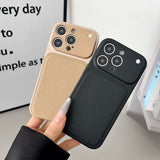 New Leather-texture Precision-holed Matte Drop-resistant Case
