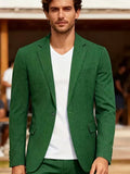 Mens Casual Blazer Single-breasted Slim-fit Suit Jacket
