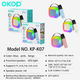 KP-K07 Bluetooth Wireless Karaoke Microphone Speaker Mini All-in-One Home KTV System New Arrival In Stock
