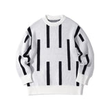 New Fallwinter Mens Pullover Color-block Knit Sweater