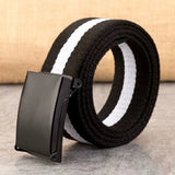 Snap-Clasp Canvas Mens Candy-Colored Belt