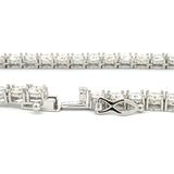 45.00ct Moissanite Tennis Necklace Sterling Silver