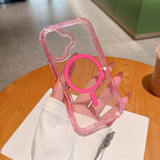 High-transparency Magnetic Phone Case With Colorful Airbags For Drop Protection