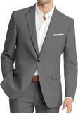 Mens Korean-style Slim-fit Two-piece Suit