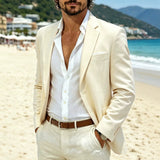 Mens Slim-fit Casual Suit Jacket, Fashionable Mens Outerwear