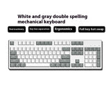 Two-color Keyboard Wired Office Green Black Tea Red Axis Hot Plug Computer