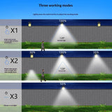 Outdoor Patio Motion-Sensor Punch-Free Solar Clip Light