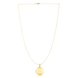 14k Yellow Gold Tree of Life Locket Necklace