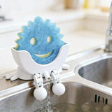 A Dish Sponge Holder With A Draining Rackemoji Design For Neater More Organized Storage