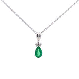 .29ct Emerald Diamond Fashion Pendants 10KT White Gold