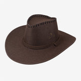 Men's And Women's Cowboy Hats, Sun Protection Hats For Grasslands, Western Cowboy Hats For Couples, Wide-Brimmed Xinjiang Felt Hats With Velvet Surface