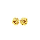 Love Knot Post Earrings in 14k Yellow Gold