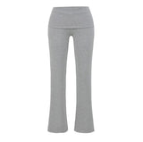 Low-rise Flared Jeans With A Turned-up Hem For A Slimming Look, Womens