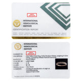 IGI Certified 1/2 Cttw Diamond 10K Yellow Gold Prong Set Beaded Milgrain Band Style Ring (J-K Color, I2-I3 Clarity) - Size 7