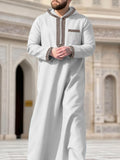 Middle Eastern Men's Robe With Long Sleeves And A Hood For International Trade