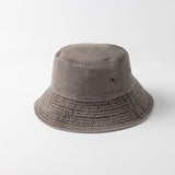 Personalized Distressed Simple Solid-Colored Bucket Hat