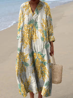 Long Sleeve Shirt Dress Women's Casual Floral