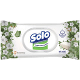 Solo White Soap Scented Wet Wipes for Fresh Cleansing 90 Count