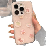 Creative Drop Proof Phone Case Featuring A Little Bear Cake Design
