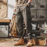 Mens Retro Loose-fit Casual Athletic Pants