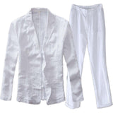 Two-piece Retro Solid Color High-end Simple Casual Suit