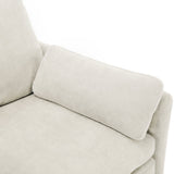 Cozy Upholstered 3-Seater Sofa with Plush Double Cushion and Ergonomic Design