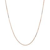 14k Rose Gold Classic Box Chain 0.45mm