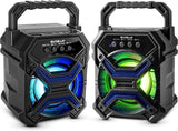 Portable Wireless Bluetooth Speaker with TWS Function - Rechargeable Bluetooth Speaker - LES flashing Lights