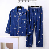 Mens Minimalist Long Sleeve Loungewear Pajamas