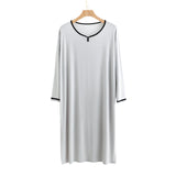 Long Below The Knee Soft Draping Bathrobe Men's Pajamas