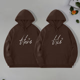 Stylish Casual Loose-fitting Unisex Hoodie For Couples