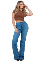 Harley Wide Leg Med Blue- Inseam 34