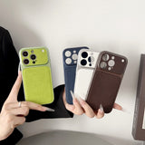 New Leather-texture Precision-holed Matte Drop-resistant Case