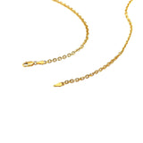 2.6mm 14k Yellow Gold Diamond Cut Cable Link Chain