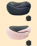 Travel Neck Pillow Non-Deformed Airplane Pillow Travel Neck Cushion Durable U-Shaped Travel Memory Cotton Nap Neck Pillow