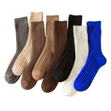 Double-needle Cotton Mid-calf Athletic Socks