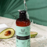 Ashley Joy Anti-Frizz Shampoo: Tame Frizzy Hair with Avocado Oil Moisture | Smoothing, Hydrating Formula (400ml / 13.53 fl oz)