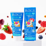 Rocs Kids Fruit Cone Toothpaste for Ages 3-7 45g