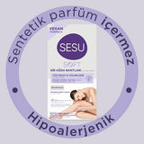 Sesu Soft Wax Strips for Hair Removal - Easy, Quick, Dermatologically Tested - 32 Strips