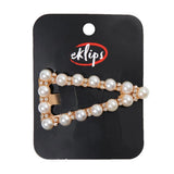 Eklips Pearl Triangle Snap Hair Clip for Elegant Styling