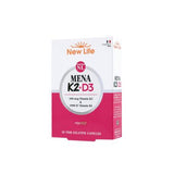 New Life Mena K2+D3 Vitamin : , High Absorption, 100 mcg K2 & 1000 IU D3, Gluten & Soy-Free