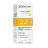 Bioderma Photoderm NUDE Touch SPF50+ Light 40 ml - Sunscreen with Makeup Effect for Oily & Combination Skin