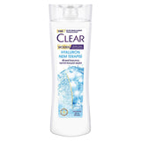 Clear Women Hyaluron Moisture Therapy Anti-Dandruff Shampoo - 48H Hydration, Dry Scalp Treatment, Volumizing
