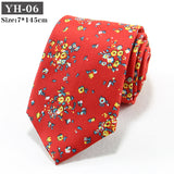 Korean-style Retro Hong Kong style Floral Casual Tie