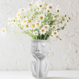 Face Flower Pot Head Planter