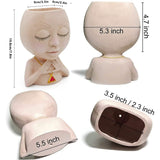 Face Flower Pot Head Vase for Indoor Plant Decoration
