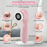 Facial Cleansing Brush IPX6 Waterproof 2 Speed Face Brush